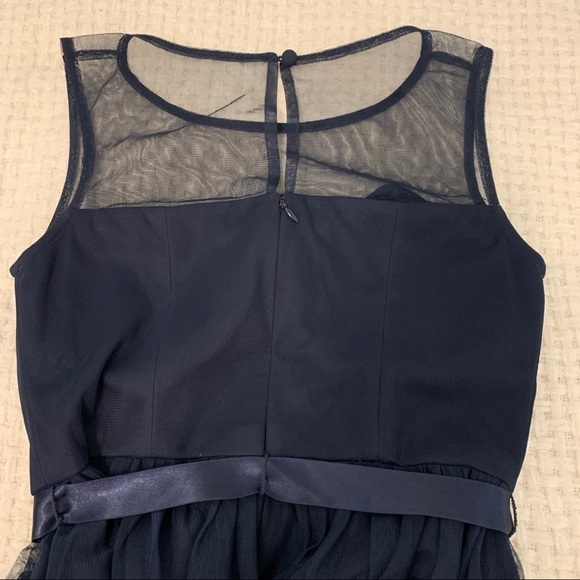 Eliza J Sleeveless Illusion Neckline Embroidery Dress - Picture 5 of 7